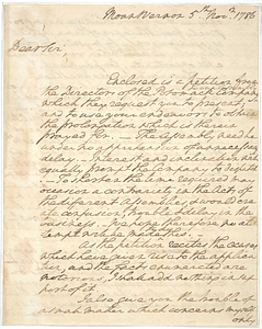 George Washington letter to David Stewart