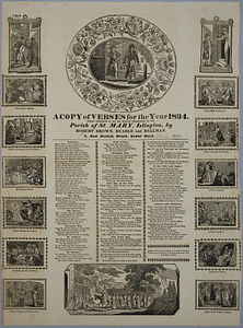 A copy of verses for the year 1834 : humbly presented to all the worthy inhabitants of the parish of St. Mary, Islington /