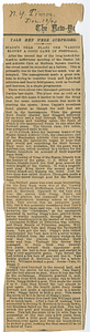 Yale Men Were Surprised (December 13, 1890)