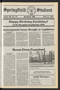 The Springfield Student (vol. 106, no. 23) Apr. 23, 1992