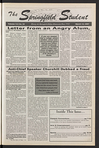 The Springfield Student (vol. 111, no. 18) Mar. 13, 1997