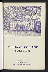 Williams College Bulletin (1955-03)
