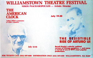 The American Clock and The Resistible Rise of Arturo Ui